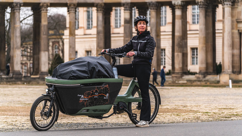 Lovens fährt 850 km auf elektrischem Lastenrad in 5 Tagen
