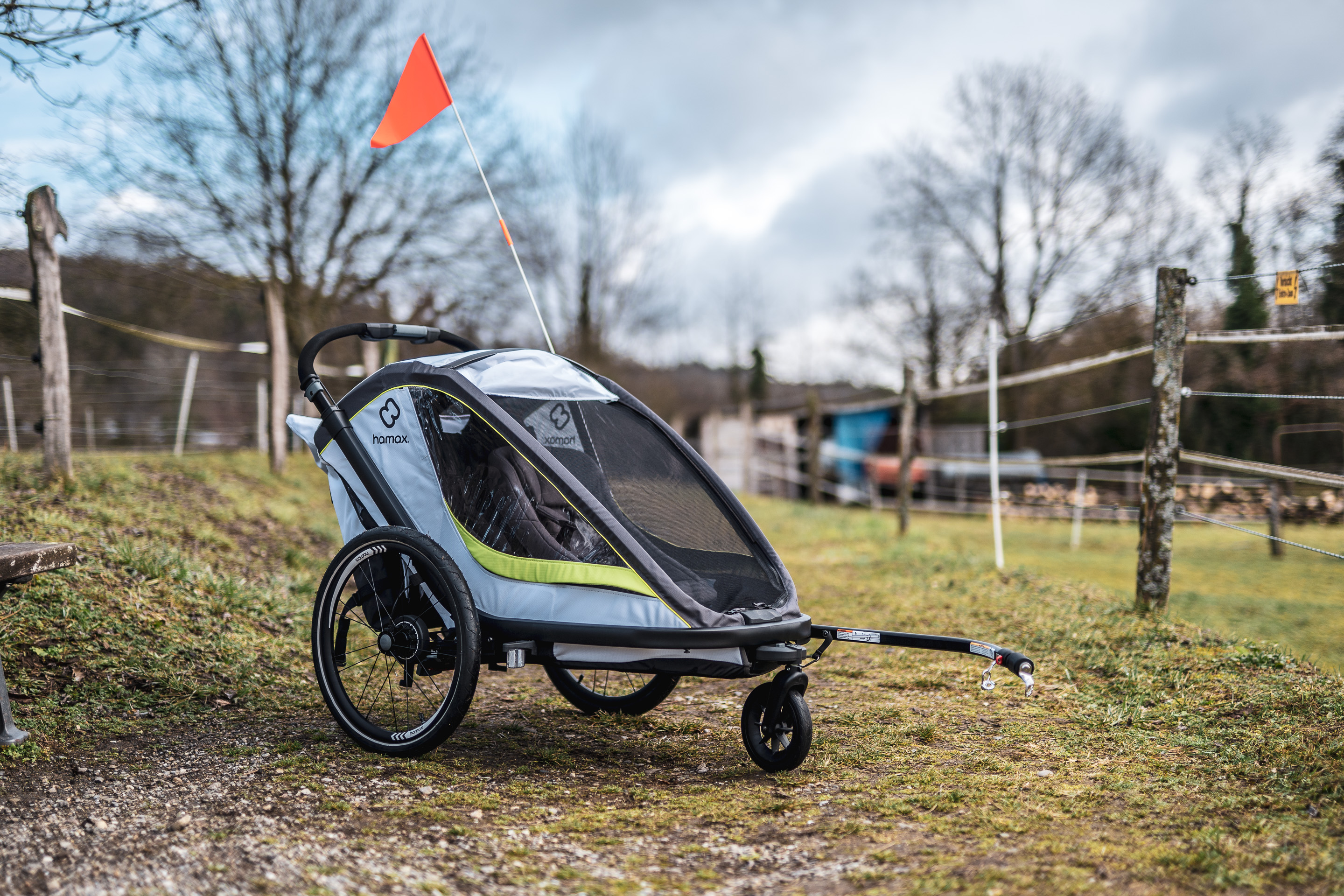 Hamax Breeze Two-Fahrradanhänger im Test: Kompakt, praktisch, schick
