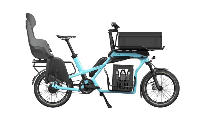 Update für das Ca Go CS E-Bike Lastenrad: Mehr Kapazität und Kindersitz