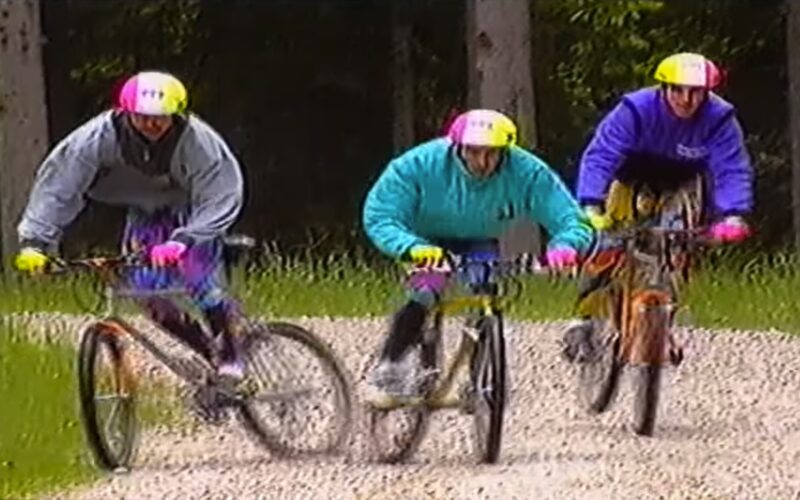Video-Juwel aus 1989 zum neuen „Bergradl“: 26 Zoll, Leggings & Schotter-Drifts