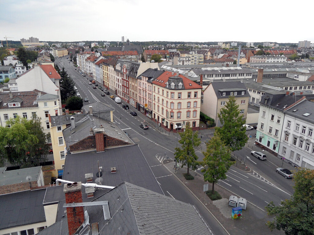 Offenbach Fahrradspur Waldstraße