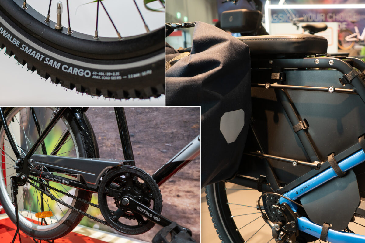 Eurobike 2024 – Velo de Ville, Schwalbe, Buffalo: 60 kg Gepäckträger, neue Cargoreifen & neues WBR-Bike