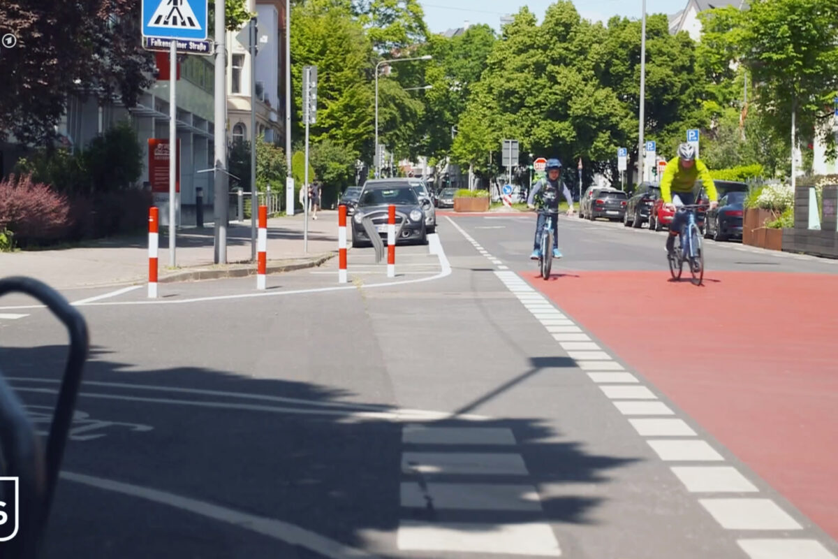 Erfolg für neue Fahrradstraßen in Frankfurt: Ein F in FFM steht für „Fahrrad“