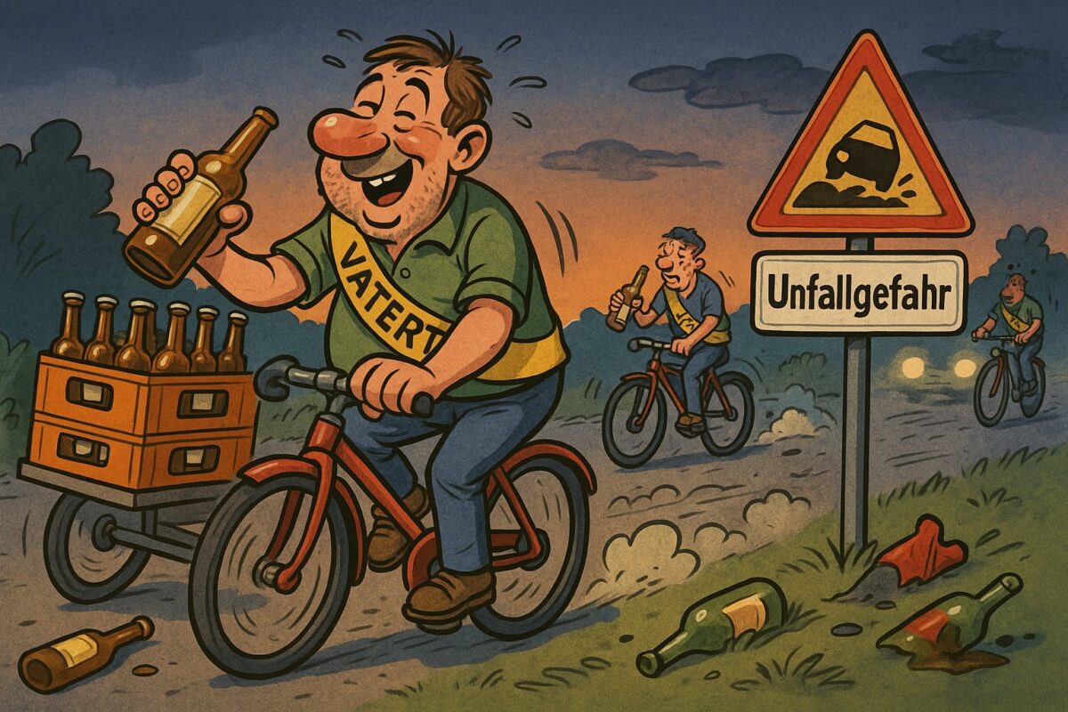 Vorsicht Vatertag: Rekord bei Alkoholunfällen – vor allem auf dem Rad!