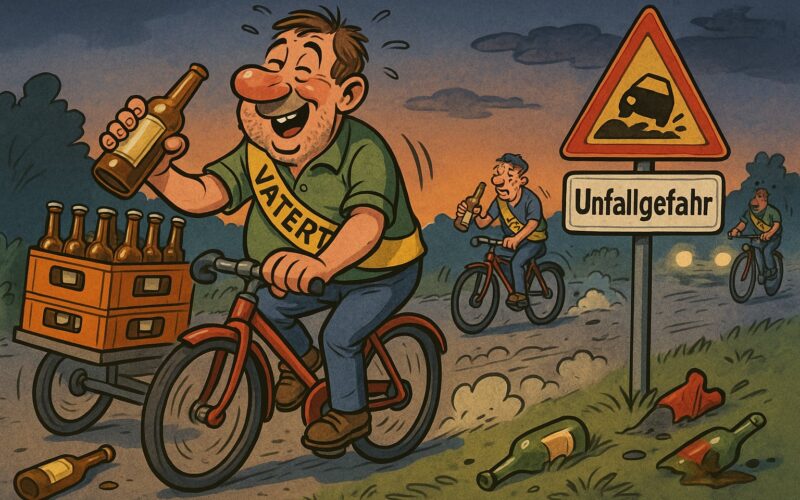Vorsicht Vatertag: Rekord bei Alkoholunfällen – vor allem auf dem Rad!