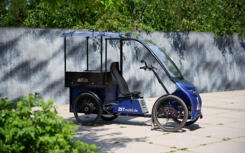 Vierrädriges E-Lastenrad für die Stadt: Das ZETmobil kombiniert Fahrrad und Auto
