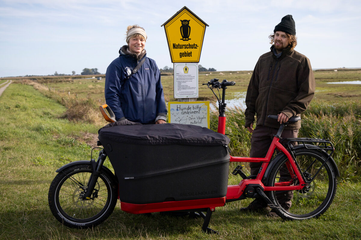 E-Lastenrad trifft Naturschutz: Unterwegs auf der Insel Koos