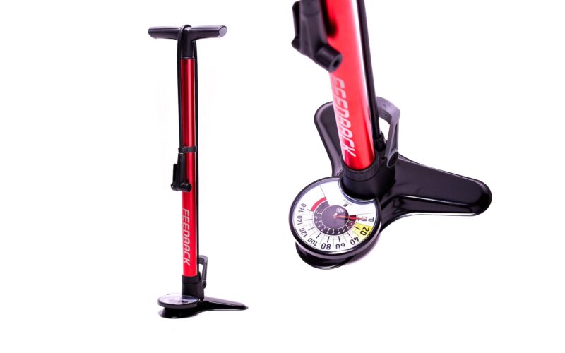 Feedback Sports Pneuma CC Fahrradpumpe: Standpumpe mit integriertem Lufttank