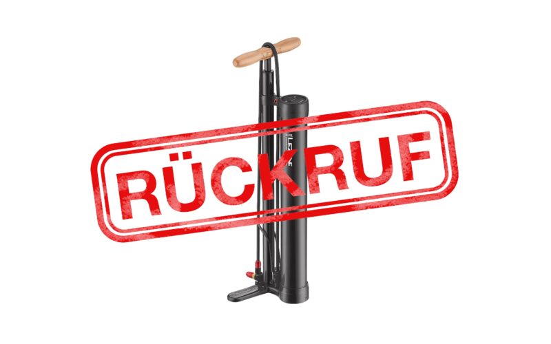 Rückruf Lezyne Pressure Over Drive Standpumpen: Gefahr durch sich lösenden Druckbehälter