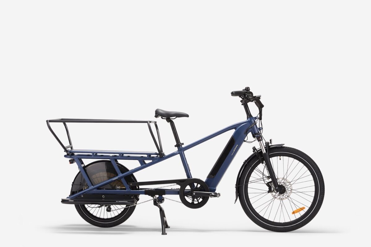 Neues B’TWIN X Decathlon E THREE 500: E-Lastenfahrrad mit modularem B’clip-System