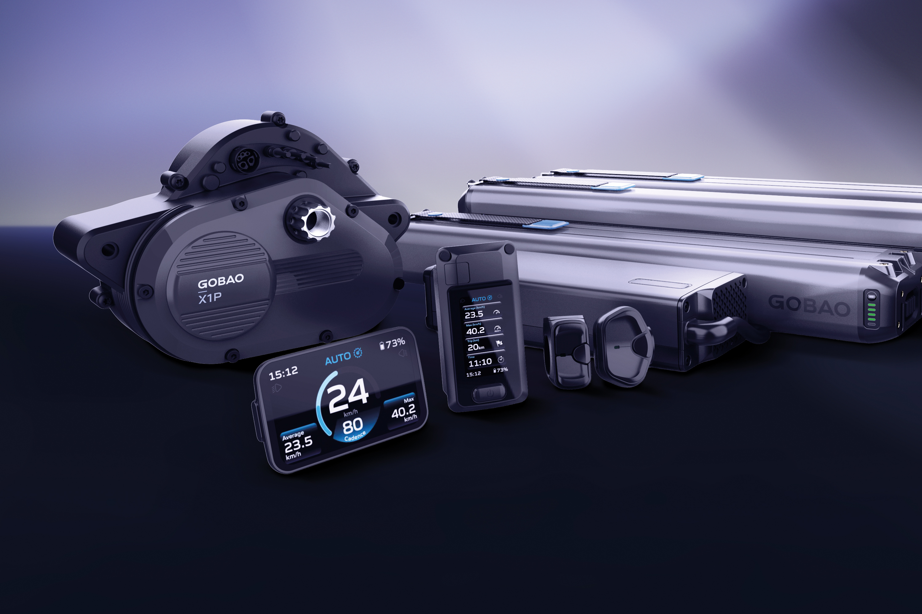 Gobao X1 & X1P: E-Bike-Motor mit integriertem Getriebe